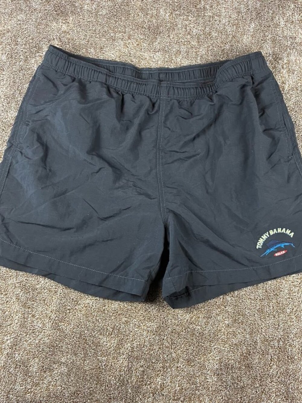 Tommy Bahama Swim Trunks Mens Size Medium Black